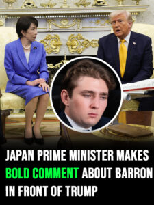 Japan prime minister makes bold comment about Barron in front of Trump